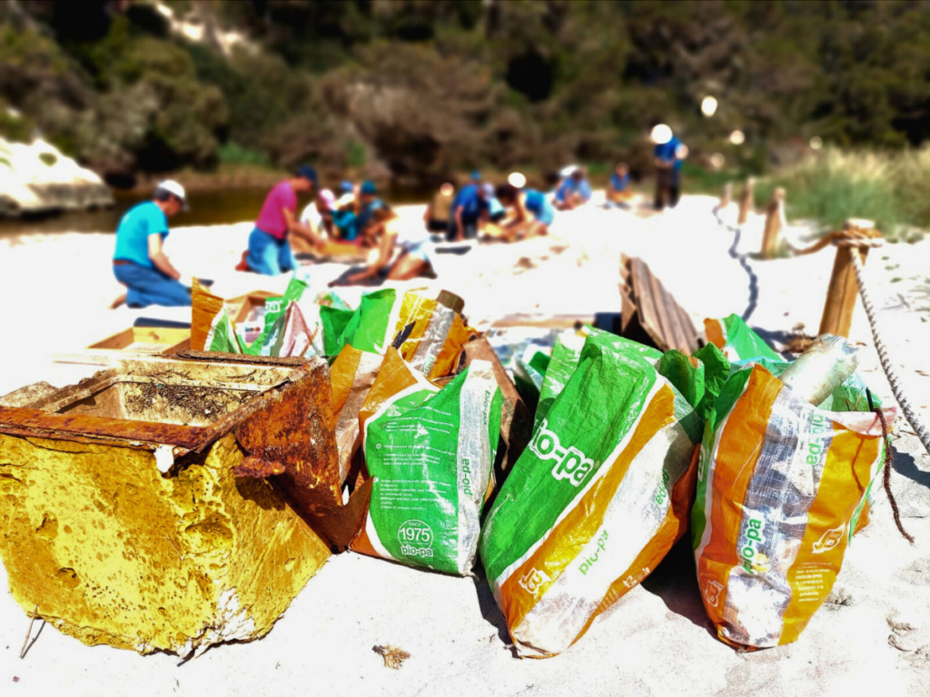 limpieza de playas en menorca