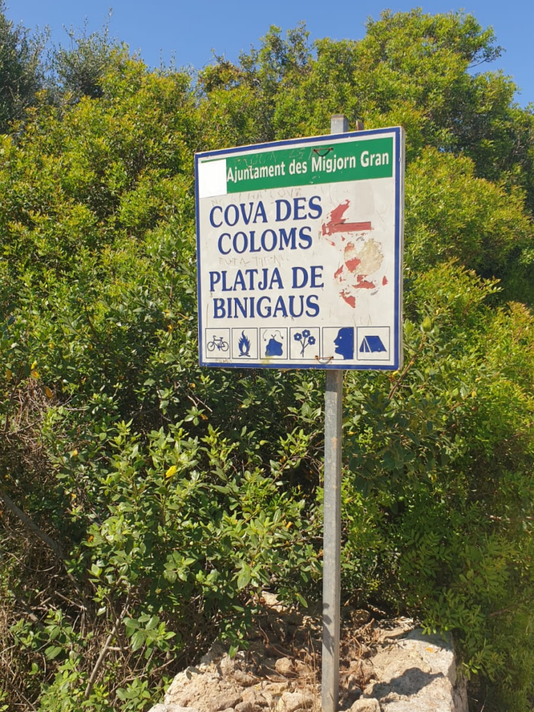 cova des coloms menorca