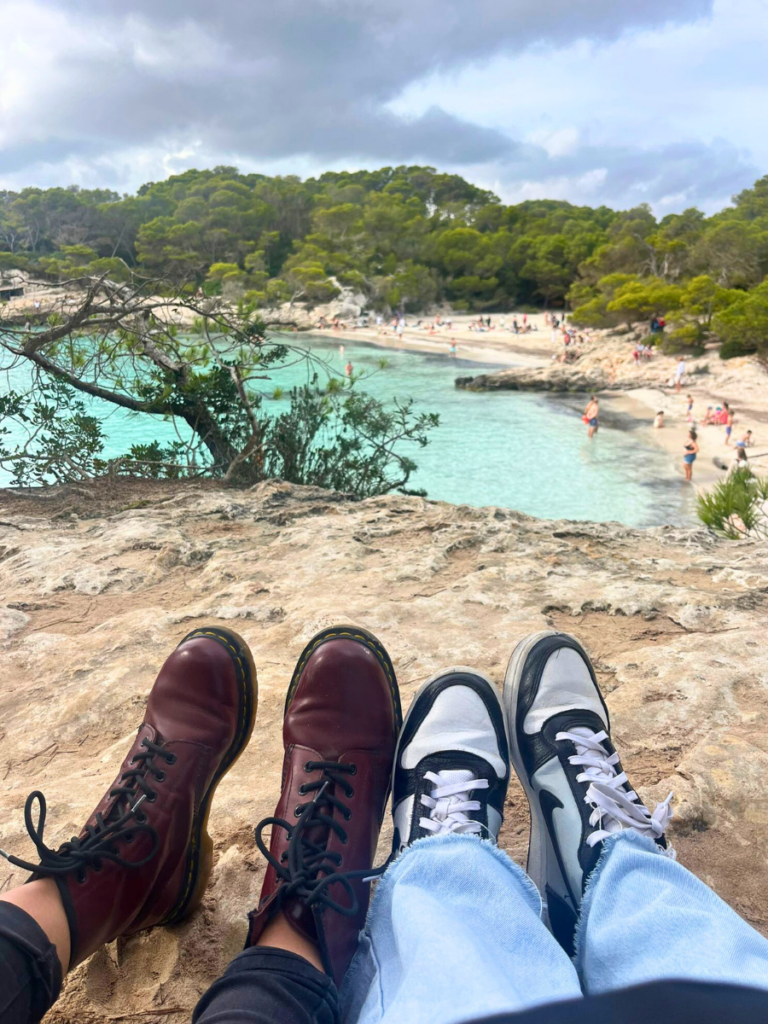 cala turqueta a pie